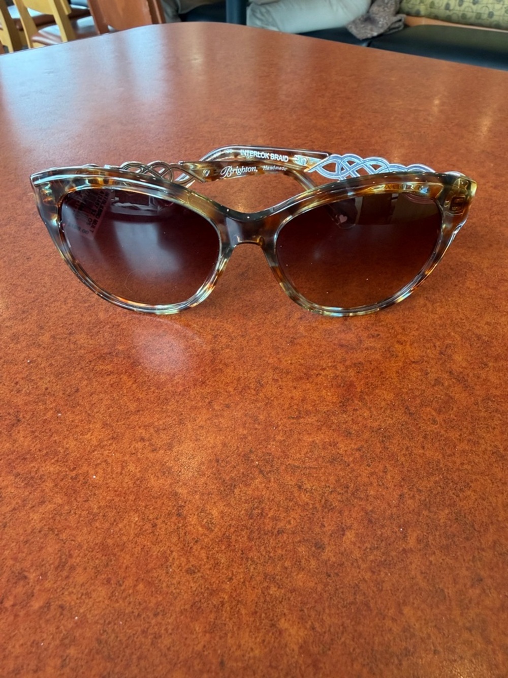 Brighton Tortoiseshell Cat Eye Sunglasses with Brown Gradient Lenses